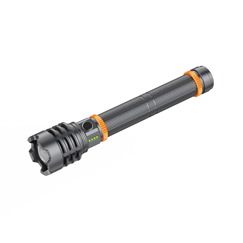 F04 Dual 21700 Straight Flashlight 5000LM